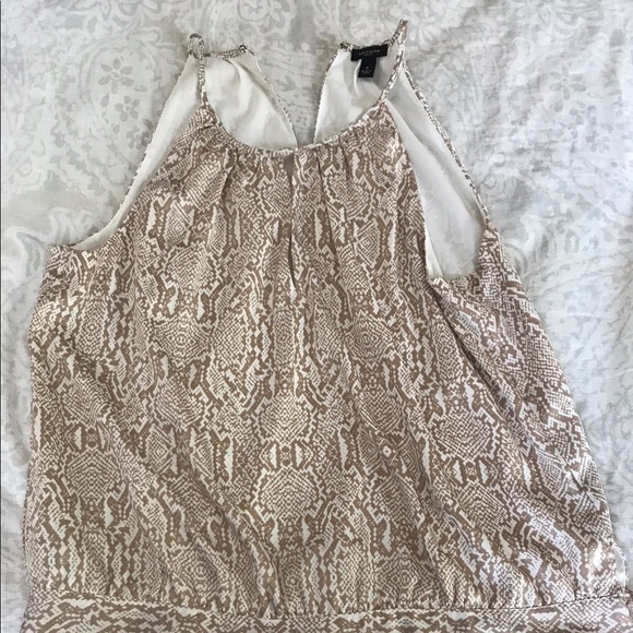Ann Taylor Tops - Snakeskin halter top